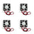 4Pcs DC Brushless Cooling Fan 5V 0.15A 4010s 40x40x10mm 2 Pin CUP Computer Fan