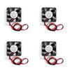 4Pcs DC Brushless Cooling Fan 5V 0.15A 4010s 40x40x10mm 2 Pin CUP Computer Fan