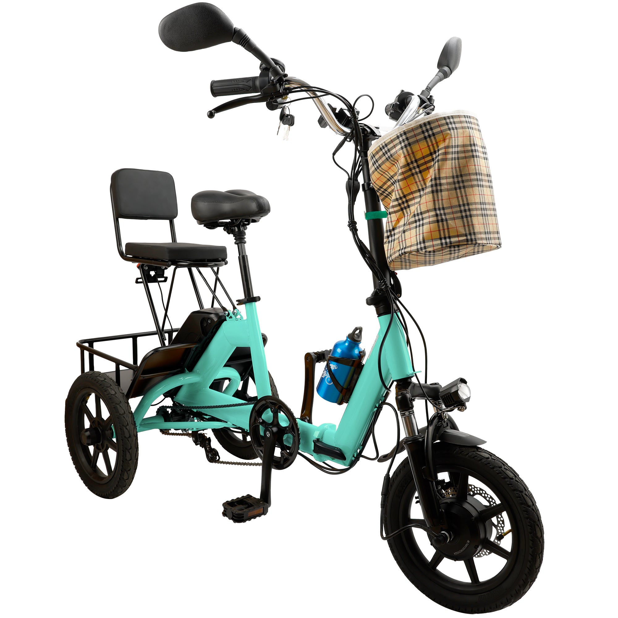 3 Wheel E-Trike Electric tricycle for Adult Folding Motorized 48V 350W