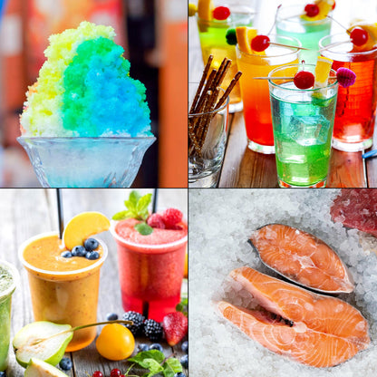 Electric Ice Shaver Machine – Dual Blade Shaved Ice & Snow Cone Maker for Home & Parties