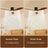 52inch 3 Blade Hugger Indoor Ceiling Fan with Lights Remote/App Control Dimmable LED  DC Motor