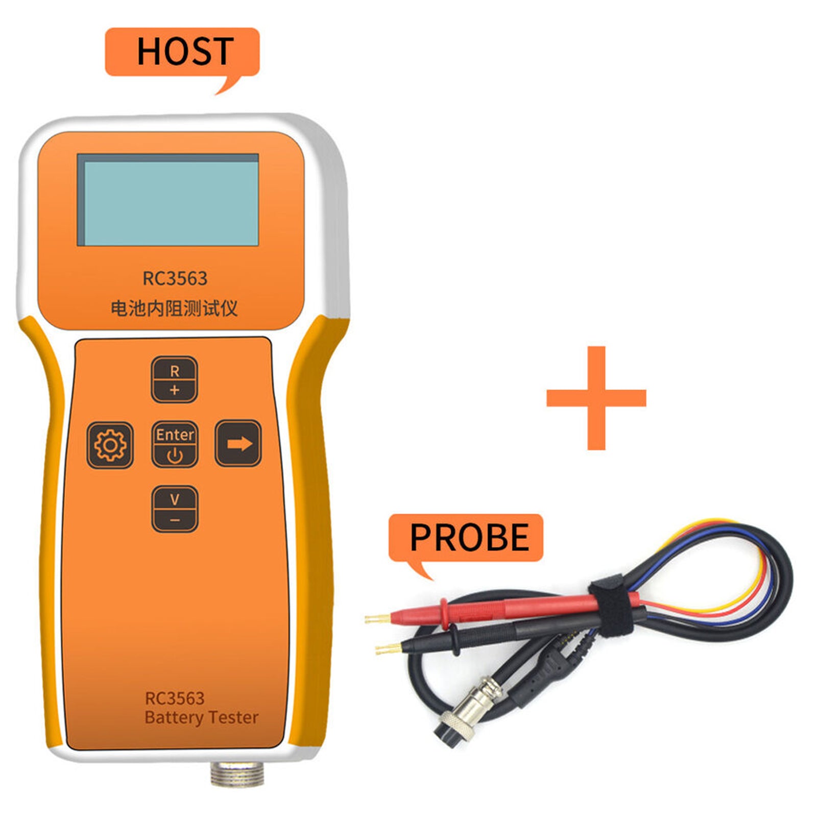 RC3563 Battery Voltage Meter Internal Resistance Voltage Tester Detector, Type A