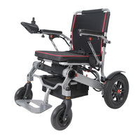Lightweight 220 lbs All-Terrain Folding Electric Wheelchair, Airline Approved with 10 Mile Range for Adults & Seniors