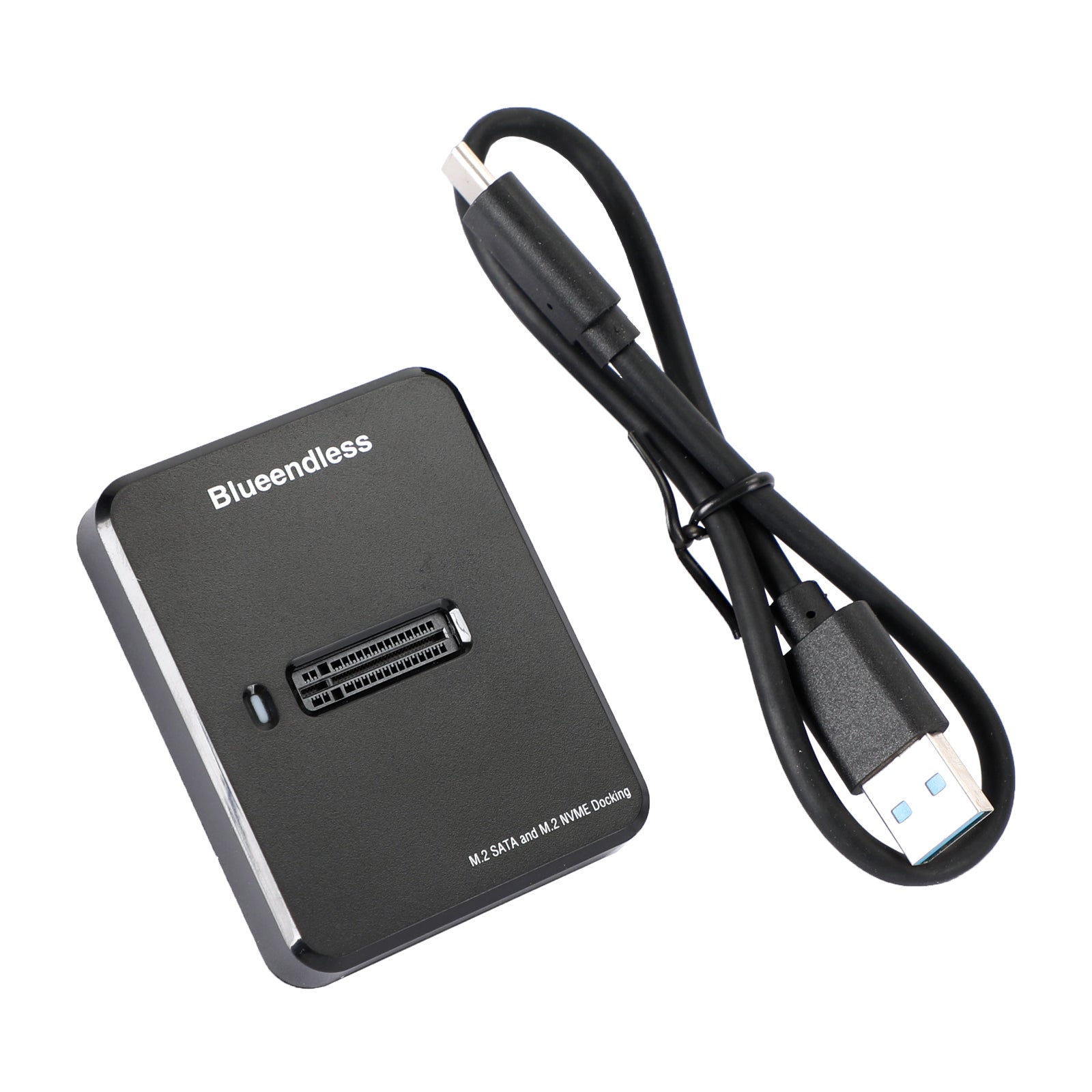 Dual Protocol M.2 SSD Docking Station, USB 3.1 Gen 2 Reader for both NVMe (M-Key) & SATA (B+M Key) SSDs