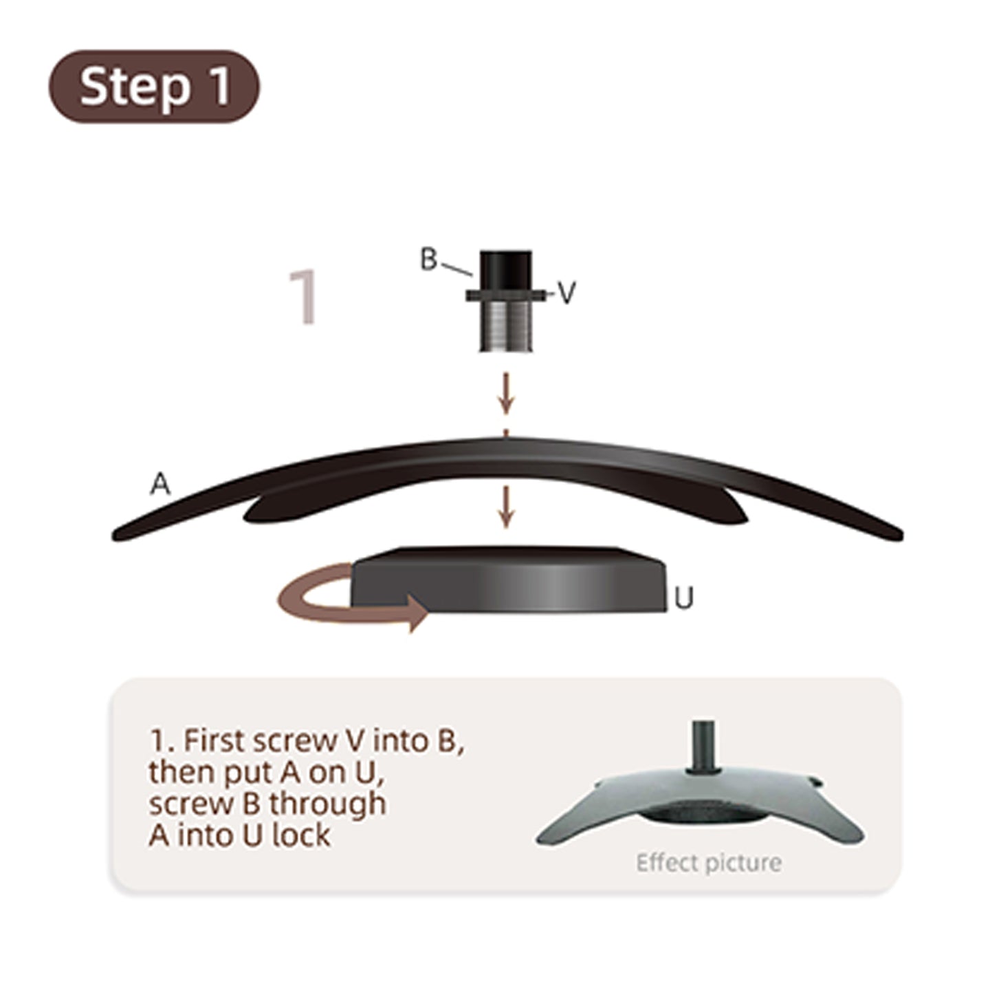 Pair of Adjustable Height Surround Sound Speaker Stands for Satellite & Bookshelf Speakers, Fits Bose, with Cable Management
