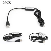 2PCS USB Charging Cable USB-DC-5B For YAESU VX-5R VX-6R VX-7R 150 VXA150 FT-2XDR