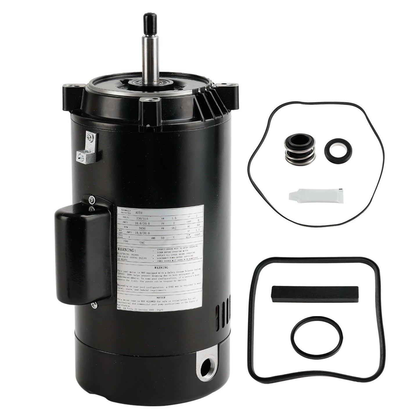 SP2615X20 Pool Pump Motor UST1202 2 HP Motor 115/230V