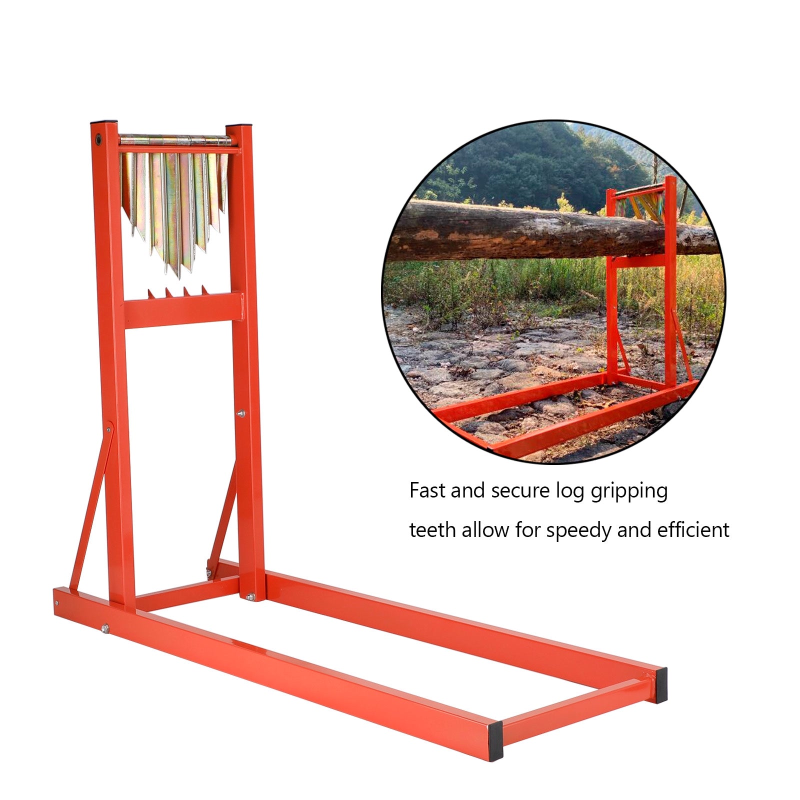 Folding Saw Horse for Logs Portable Chainsaw Cutting Stand