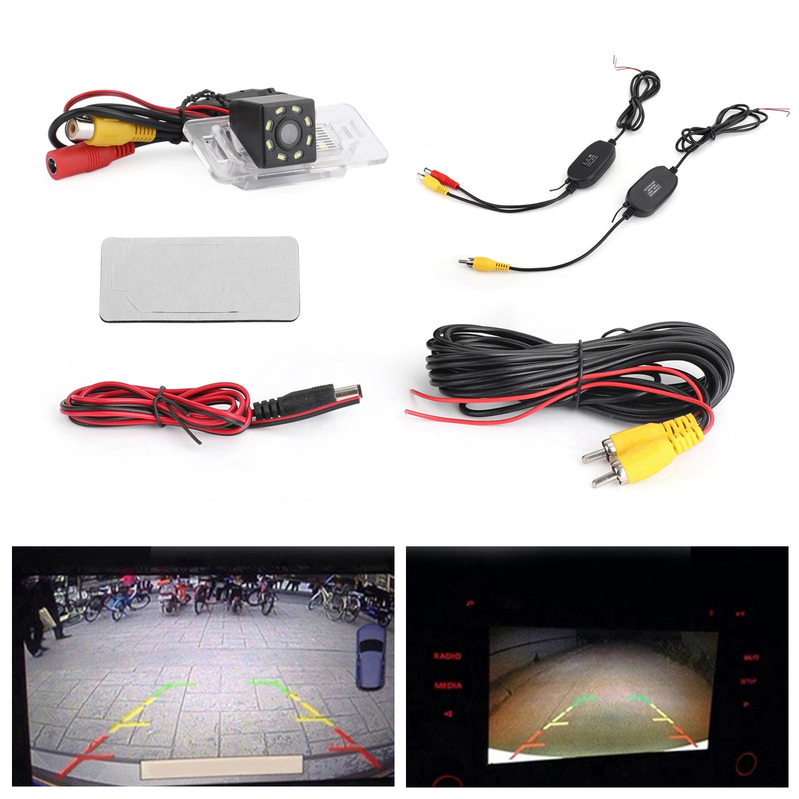 Car Rear View Wireless Camera 8LED for BMW 08/09/10/11/12 BMW 3 /5 Series/X5/86