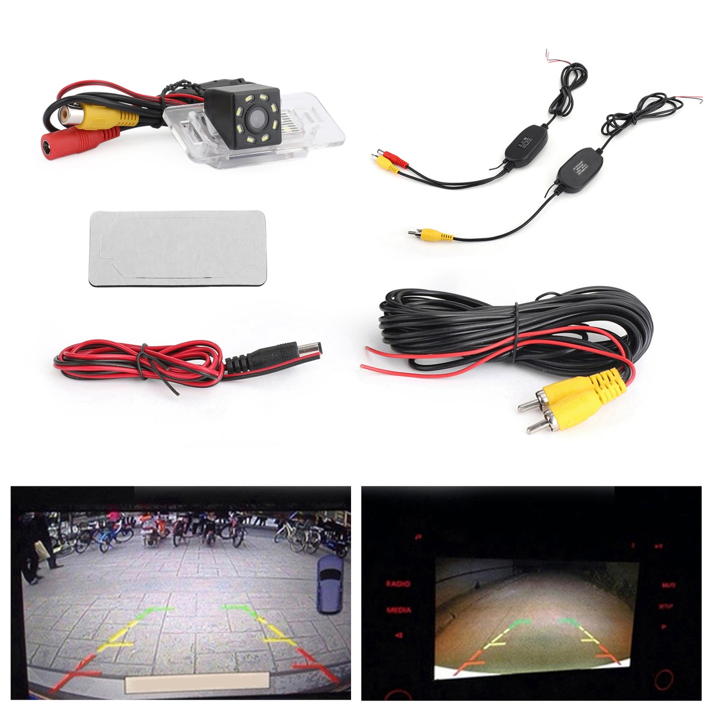 Car Rear View Wireless Camera 8LED for BMW 08/09/10/11/12 BMW 3 /5 Series/X5/86