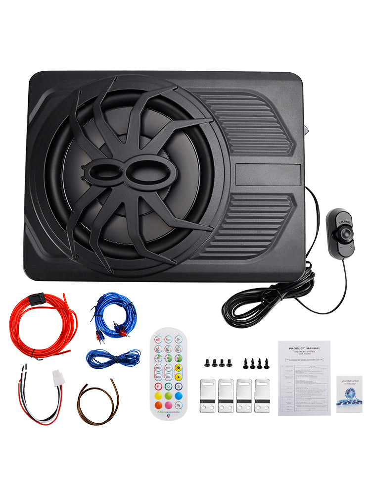 BassGlow™ Slim Under-Seat Powered Car Subwoofer
