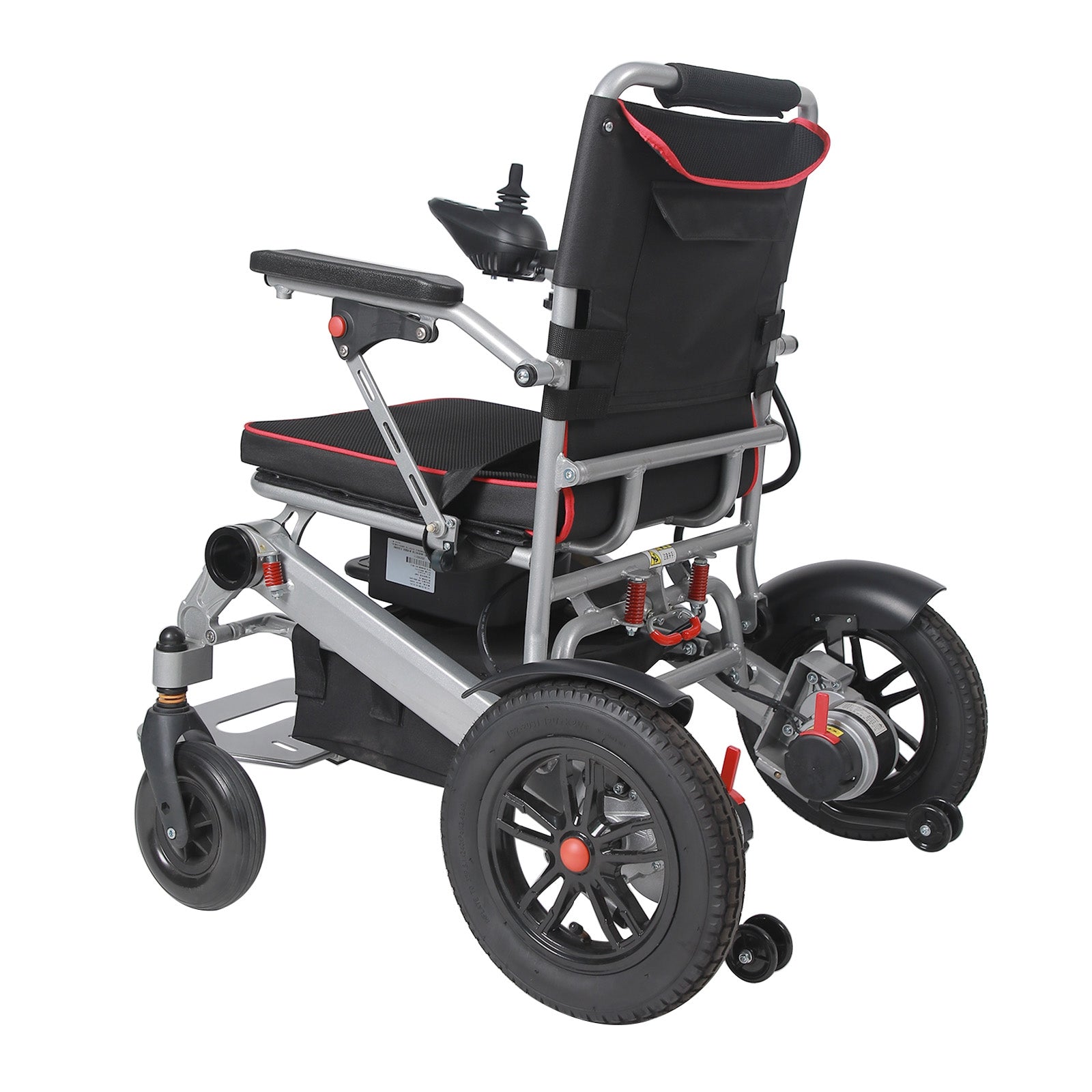 Lightweight 220 lbs All-Terrain Folding Electric Wheelchair, Airline Approved with 10 Mile Range for Adults & Seniors