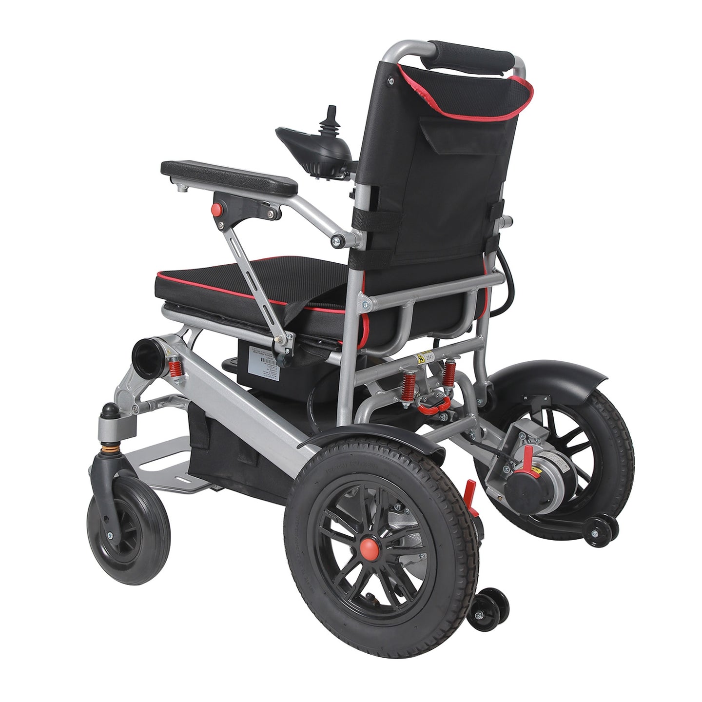 Lightweight 220 lbs All-Terrain Folding Electric Wheelchair, Airline Approved with 10 Mile Range for Adults & Seniors