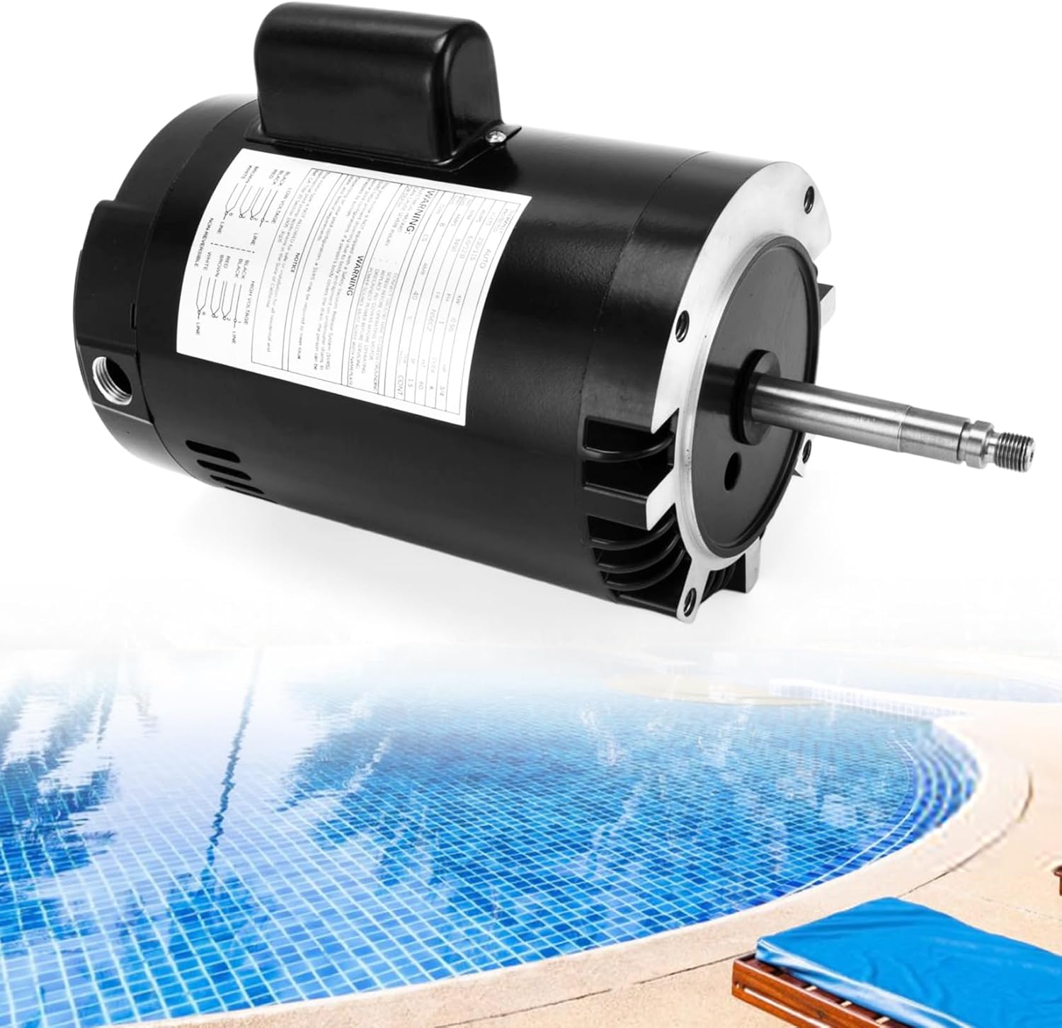 B625 Pool Pump Motor 0.75HP fit for Polaris PB4-60 PB460 Booster Pump