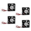4Pcs DC Brushless Cooling Fan 24V 0.15A 6025S 60x60x25mm 2 Pin CUP Computer Fan