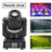 Mini Moving Head Stage Light with 8 Gobo Patterns, RGBW LED Beam, DMX & Sound Activated for DJ Party Lighting