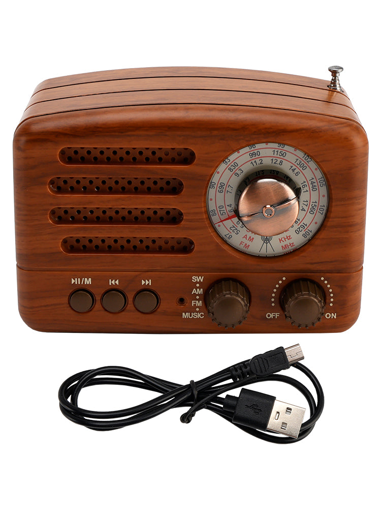 Retro-Style Decorative Radio Mini Portable Multifunction Music Player Bluetooth