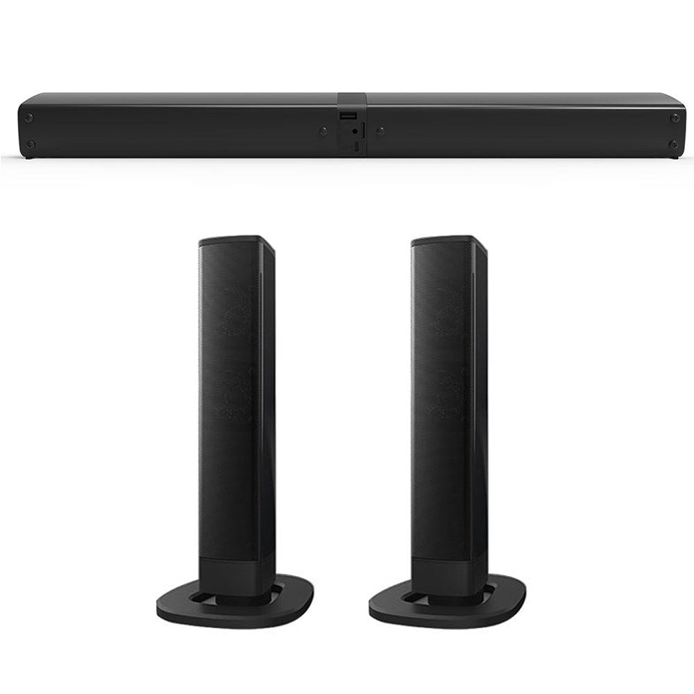 All-in-One Bluetooth Soundbar with Built-in Subwoofer for TV, Movies & Music