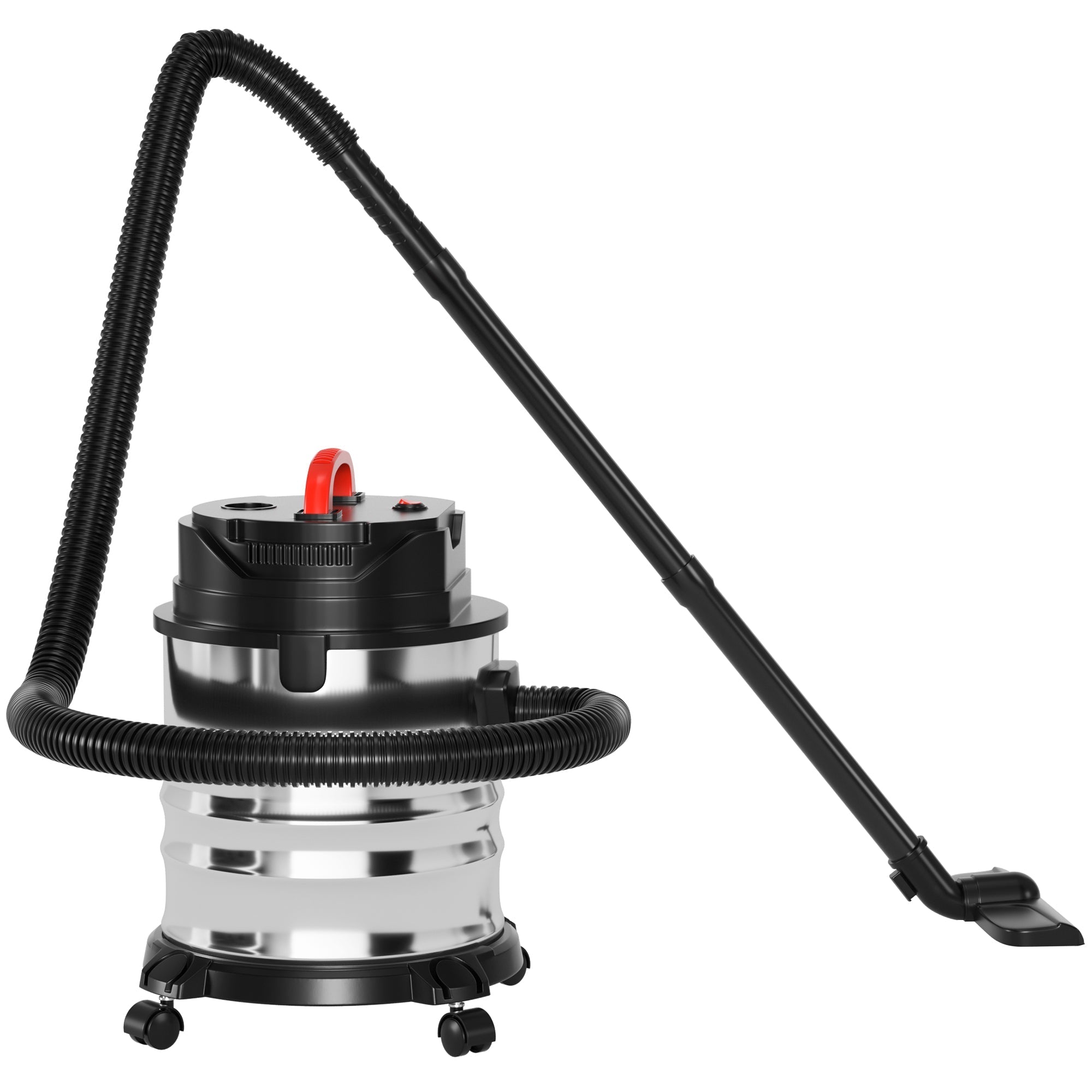 18L Ash Vacuum Cleaner, Powerful 1800W Wet/Dry Shop Vac with Blower Function for Fireplaces, BBQ & Pellet Stoves