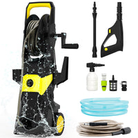3000 PSI 2.6 GPM Electric Pressure Washer with Hose Reel & Foam Cannon for Cars, Decks, Patios & Driveways