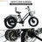 Black Electric Snow Trike with 500W Motor & Large Basket
