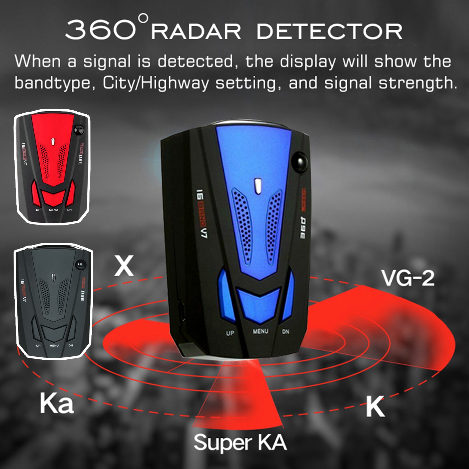 DriveAlert™ Car Radar & Laser Alert Detector