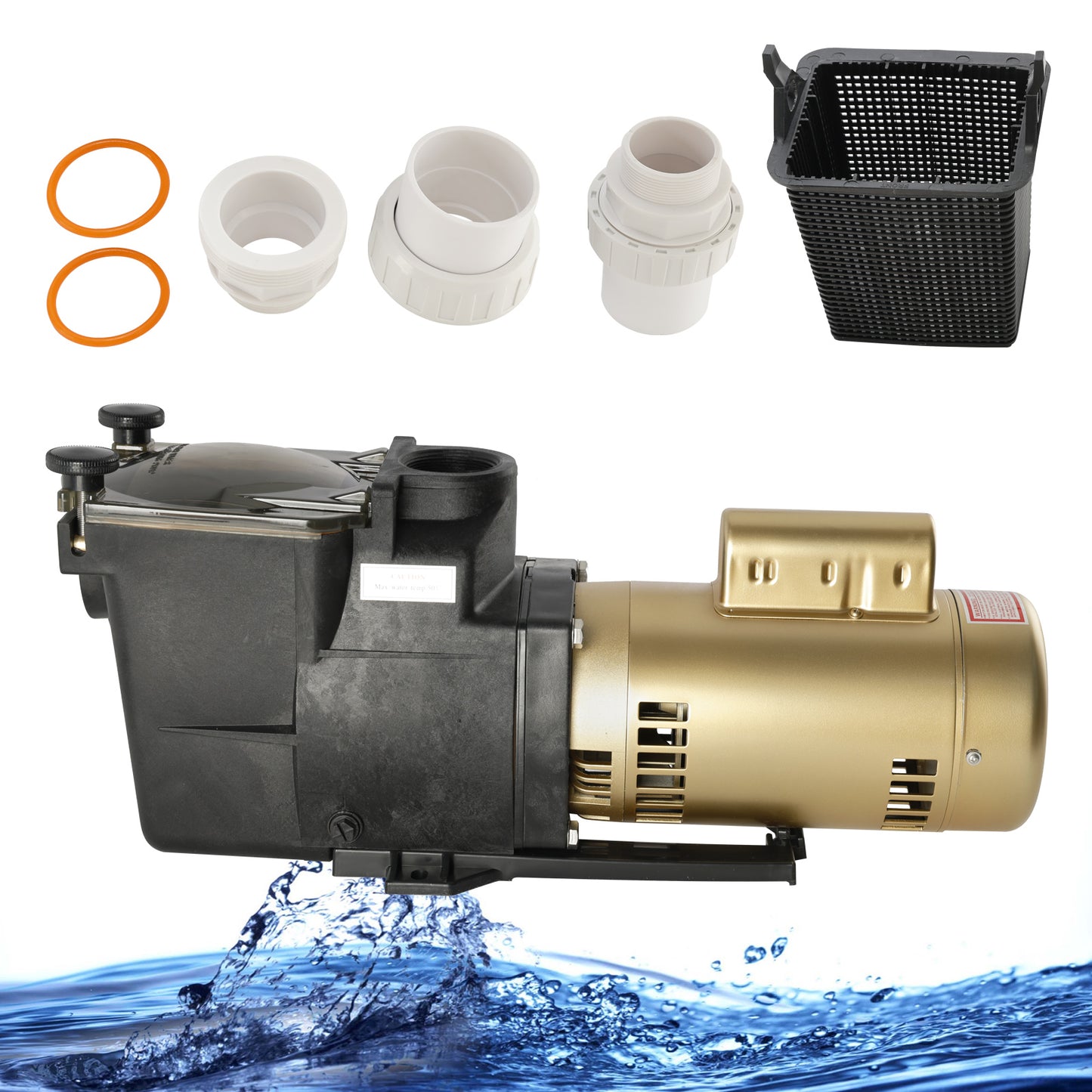 W3SP2607X10 Super Pump 1 HP Single Speed Pool Pump 115/230V