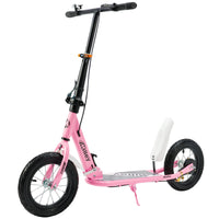 Pink 12 inch Stylish Kick Scooter for Teens and Adults