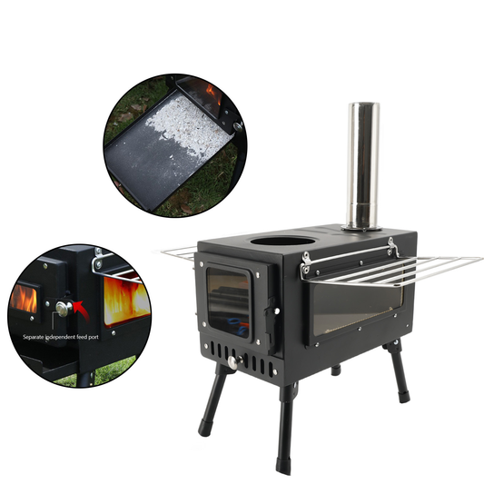 Foldable Tent Stove for Camping, Cooking & Heating (8kg)