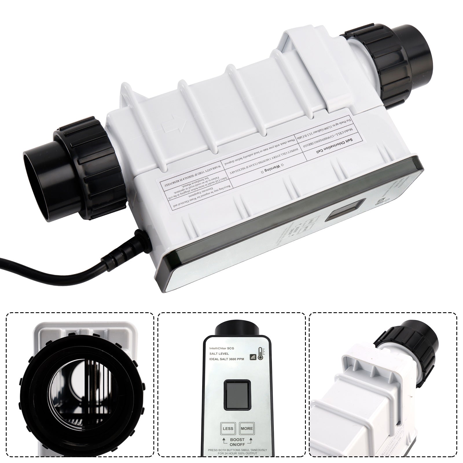 IC15 Salt Cell Chlorine Generator – Replacement System for Saltwater Pools