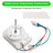 WR60X21887 Refrigerator Evaporator Fan Motor for GE WR60X10137 WR60X10054