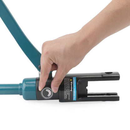 16 Ton Hydraulic Cable Lug Crimper Tool with Improved Black Dies – Battery Wire Terminal Crimping Kit