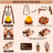 Kids Camping Set with Tent 34Pcs Camping Pretend Play Set with Light-Up Campfire