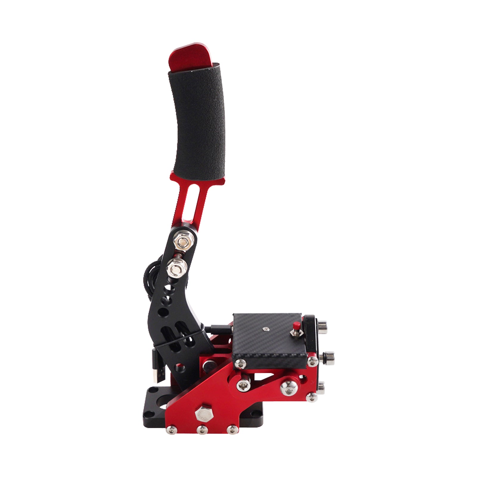 USB 3.0 14Bit Racing Handbrake for Xbox Series X/S & PC – Compatible with Logitech G920 Steering Wheel Stand (Red)