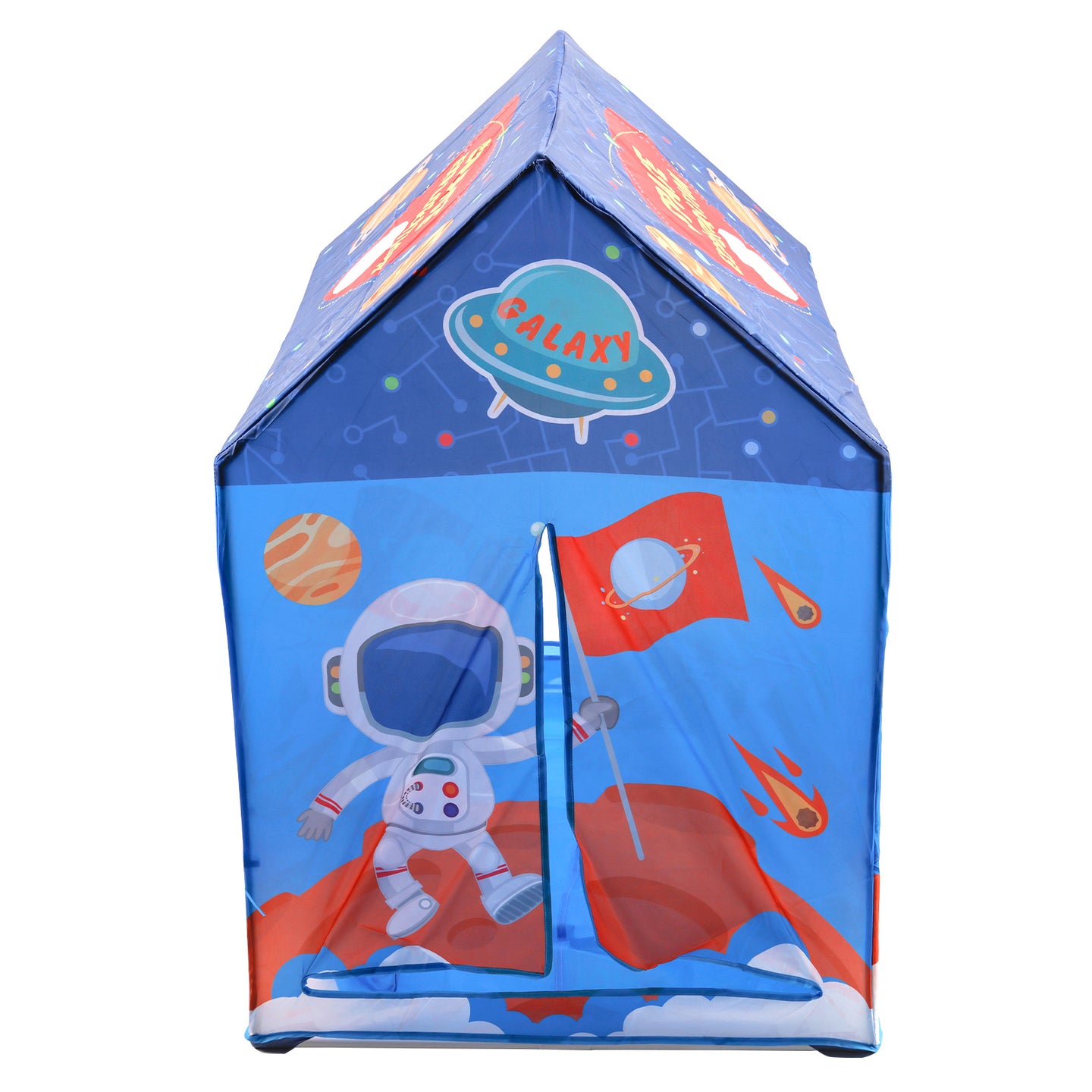 Rocket Ship Kids Play Tent for Toddlers, Boys & Girls, Large Indoor Outdoor Space Themed Playhouse & Toy House