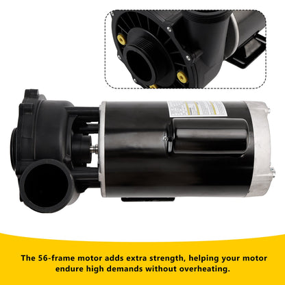 1-4 HP 2-Speed Pool Pump 56 Frame 230V a?? Replacement Motor for Spa & Hot Tubs (3721621-1D)