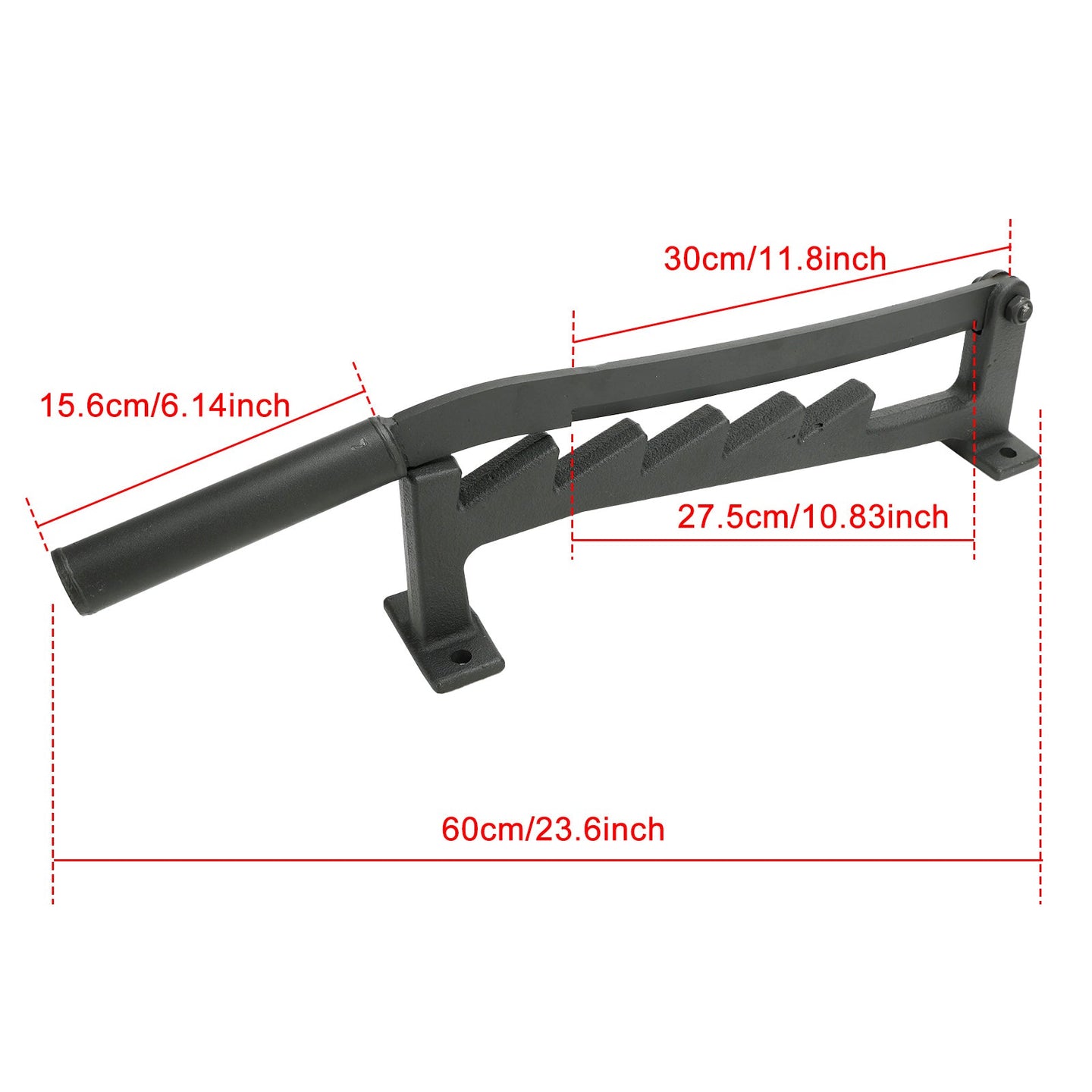 Wall Mounted Kindling Cracker & Firewood Splitter, Heavy-Duty Steel Lever Action Log Splitter for Wood Stove & Fire Pit
