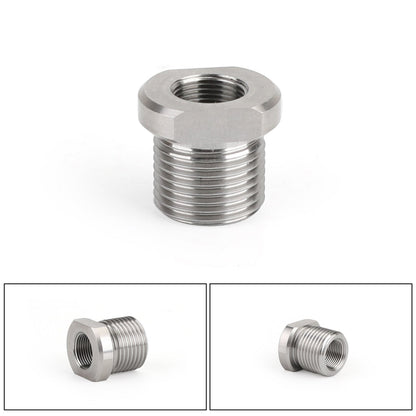 1/2-28 to 3/4-16 Threaded Oil Filter Adapter Stainless Steel