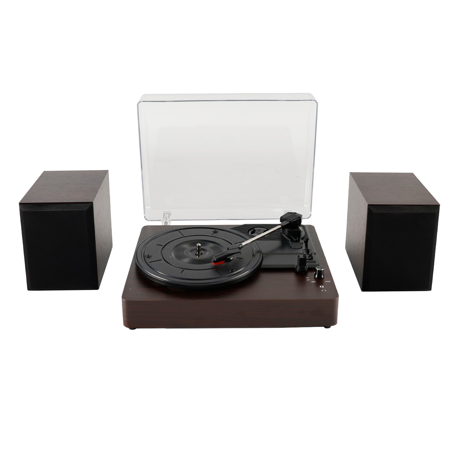 Bluetooth Vintage Record Player with Speakers, 3-Speed Turntable Vinyl Player for Home Use