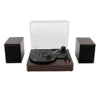 Bluetooth Vintage Record Player with Speakers, 3-Speed Turntable Vinyl Player for Home Use