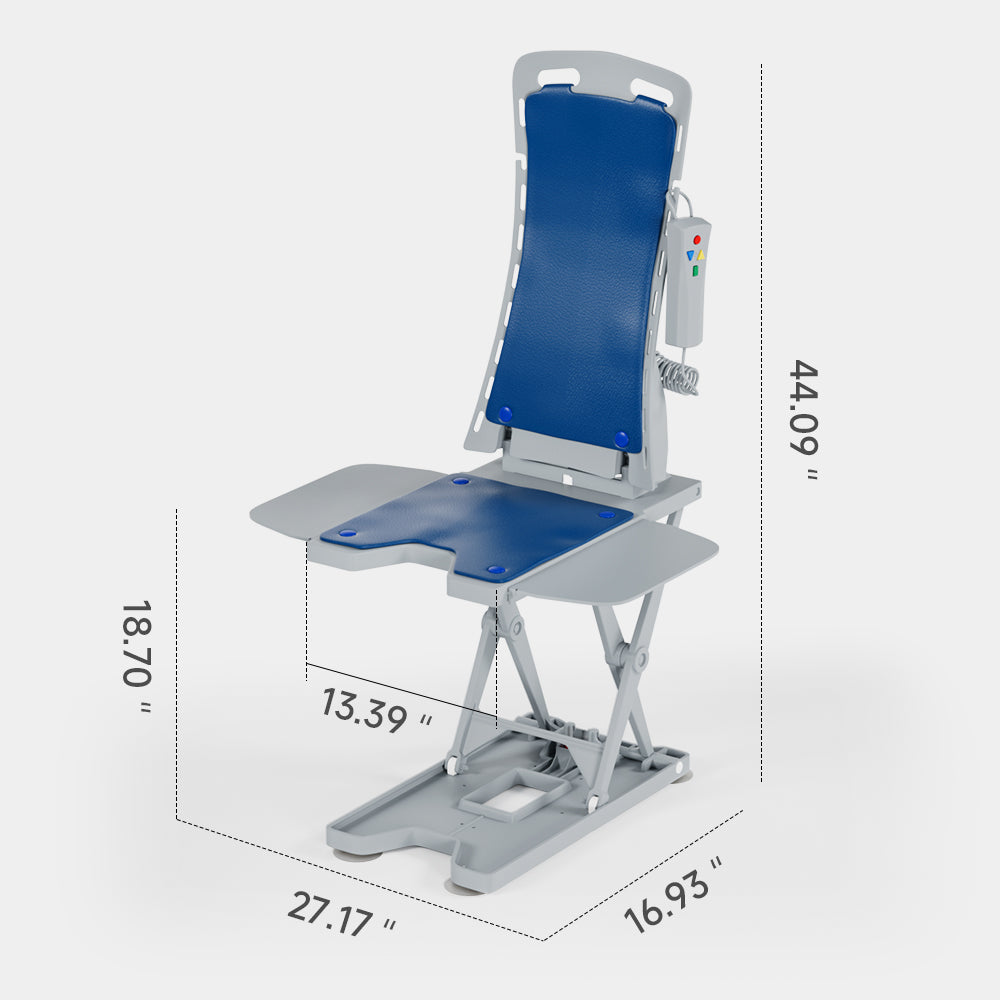 Foldable Electric Lift Chair, 24 lb Portable, IP68 Waterproof, 300 lb Capacity, Stainless Steel, Remote (Copy)