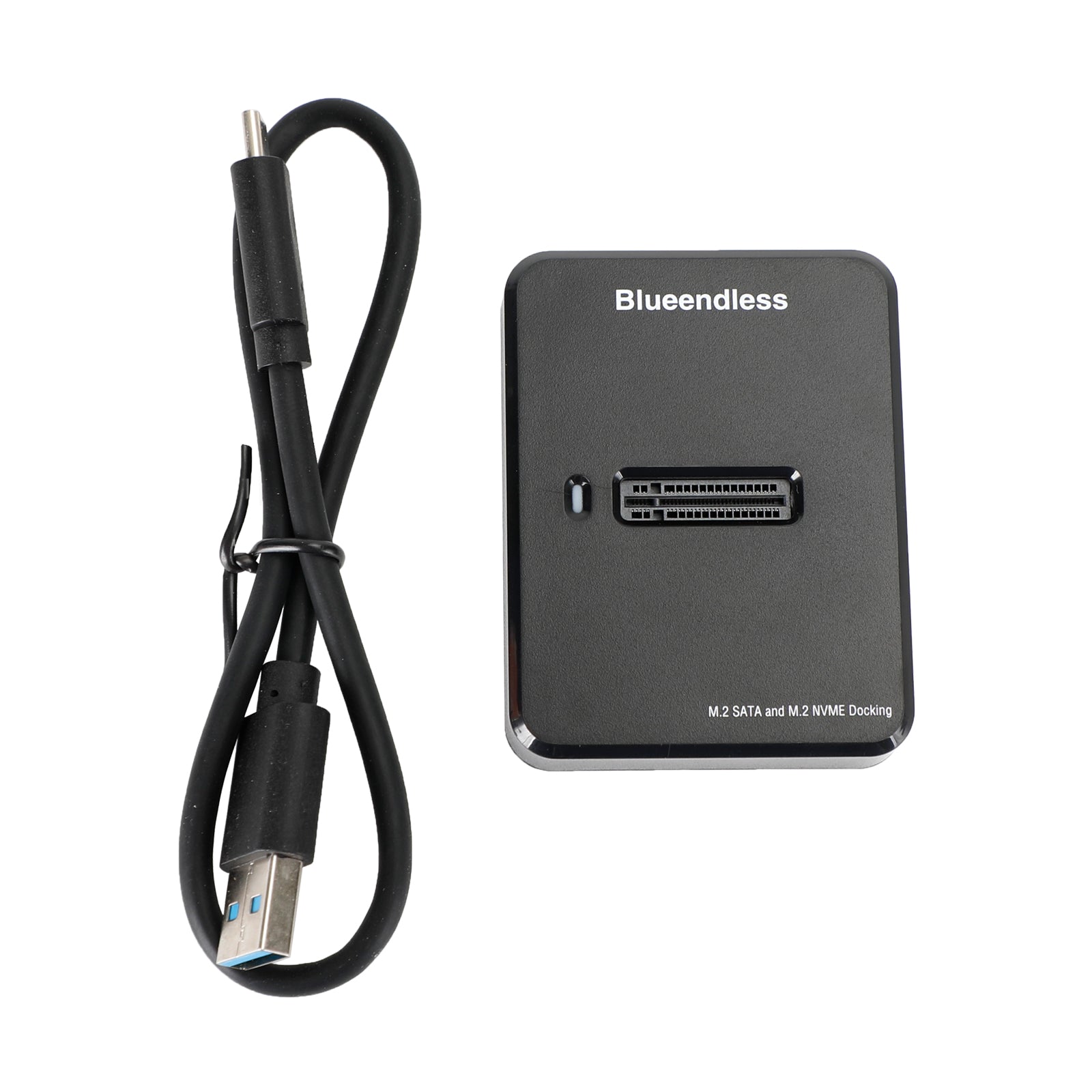 Dual Protocol M.2 SSD Docking Station, USB 3.1 Gen 2 Reader for both NVMe (M-Key) & SATA (B+M Key) SSDs