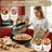 Electric Pizza Maker–12 Inch Electric Pizza Oven Indoor Countertop Maker with Ceramic Stone Heats up to 800˚F