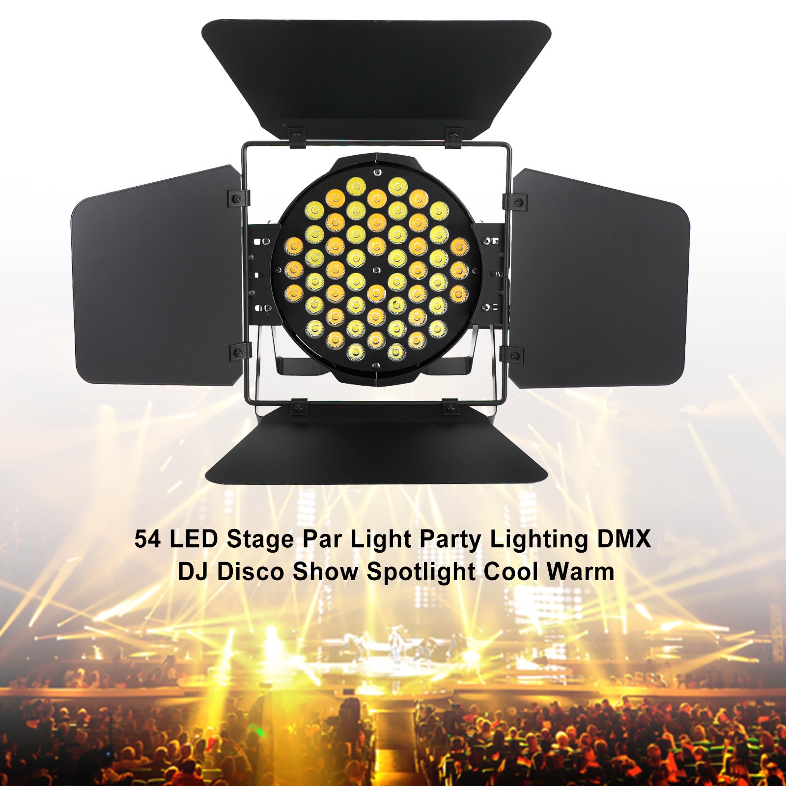 54 LED Par Stage Light – RGBW DMX Uplighting Spotlight for DJ Disco Party Show Events