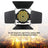 54x2W LED PAR Can Light with Barn Doors, Variable White (3500K-6000K) DMX Stage Wash for Photography, Church & Events