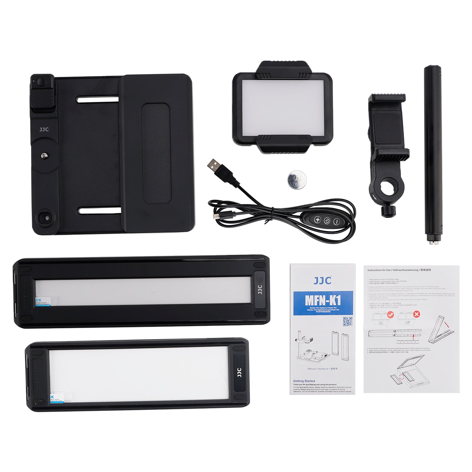JJC Mobile Negative Film Scanner 35mm 120 Film Scanner Set Negative Film Holder