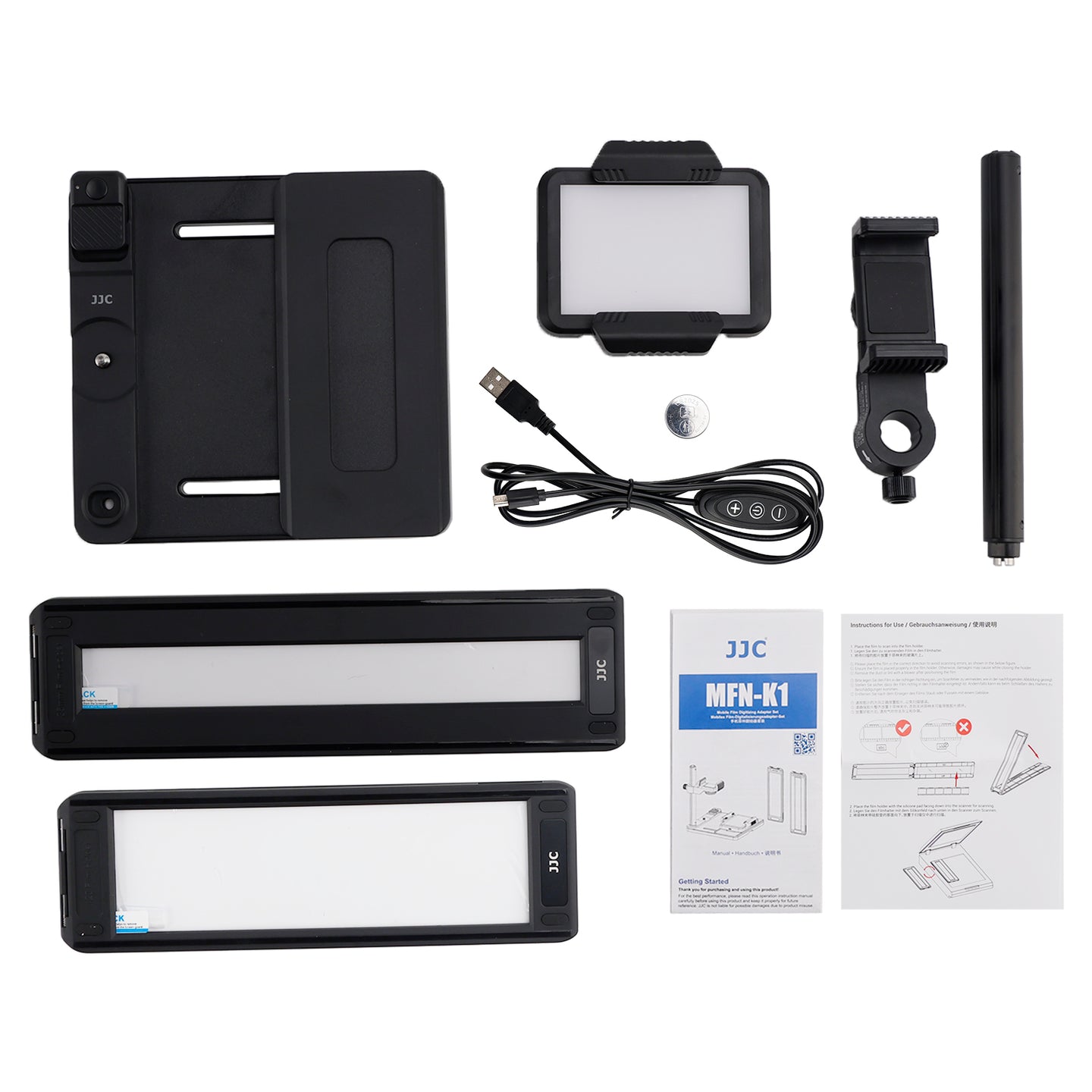JJC Mobile Negative Film Scanner 35mm 120 Film Scanner Set Negative Film Holder