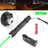 Military 100Miles 532nm Green Laser Pointer Pen Visible Beam + Battery +Star Cap