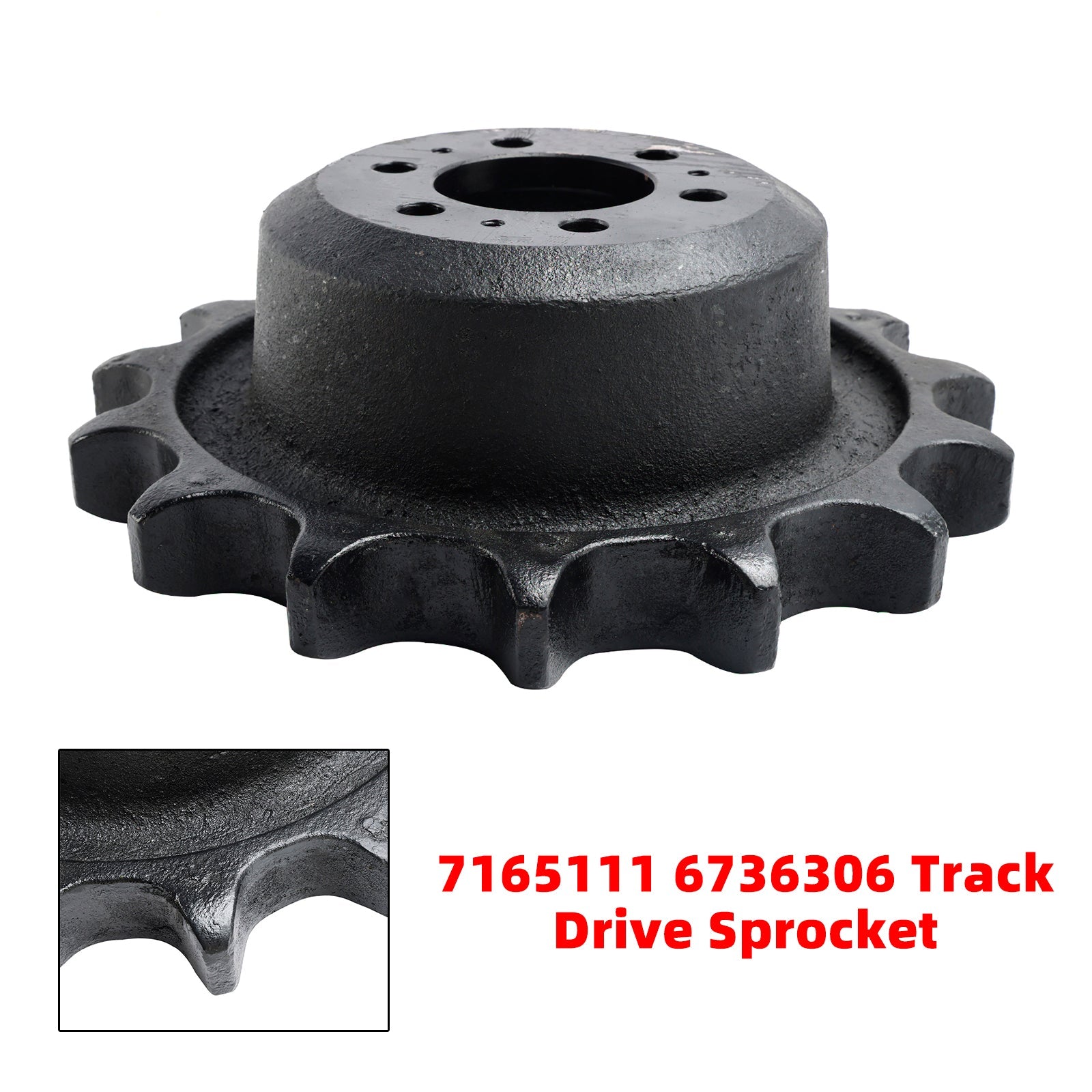 Drive Sprocket for Bobcat T140, T180 & T190 Compact Track Loaders, Replaces 7165111, 6736306 (15T, 6-Hole)