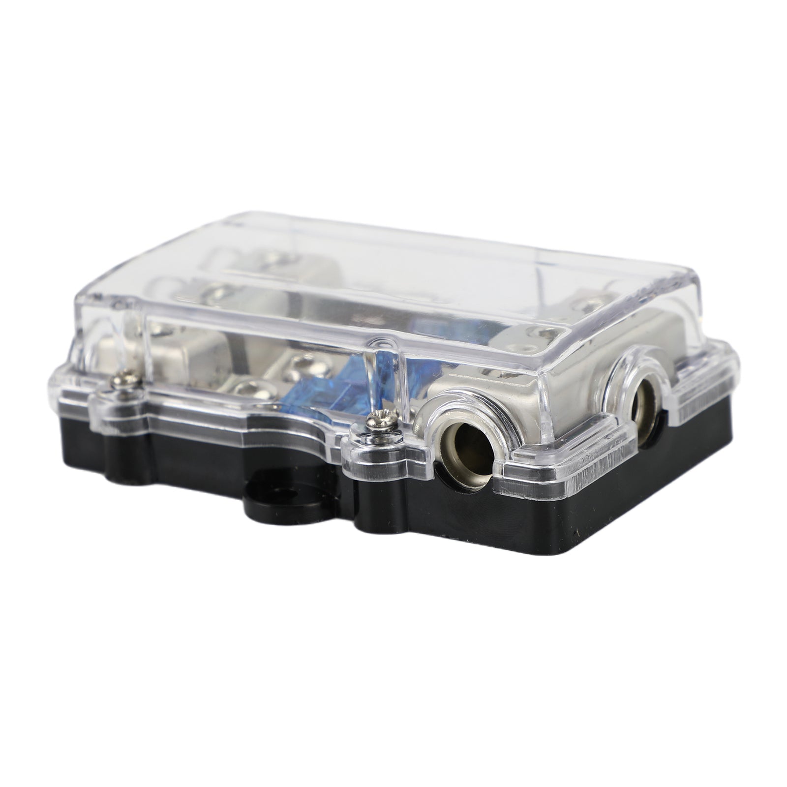 3-Way Mini ANL Power Distribution Block with 60A Fuses for Car Audio, Accepts 2/4GA In, 4/8GA Out